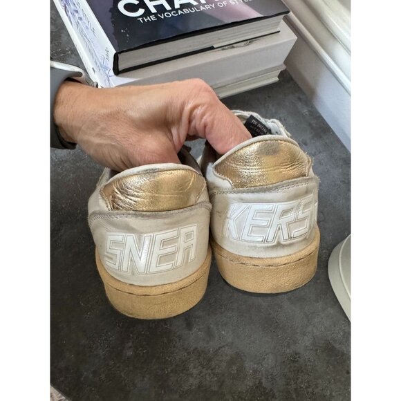 Golden Goose Ballstar 'Milk Gold' Gold Star Size 37 7 - Picture 3 of 9